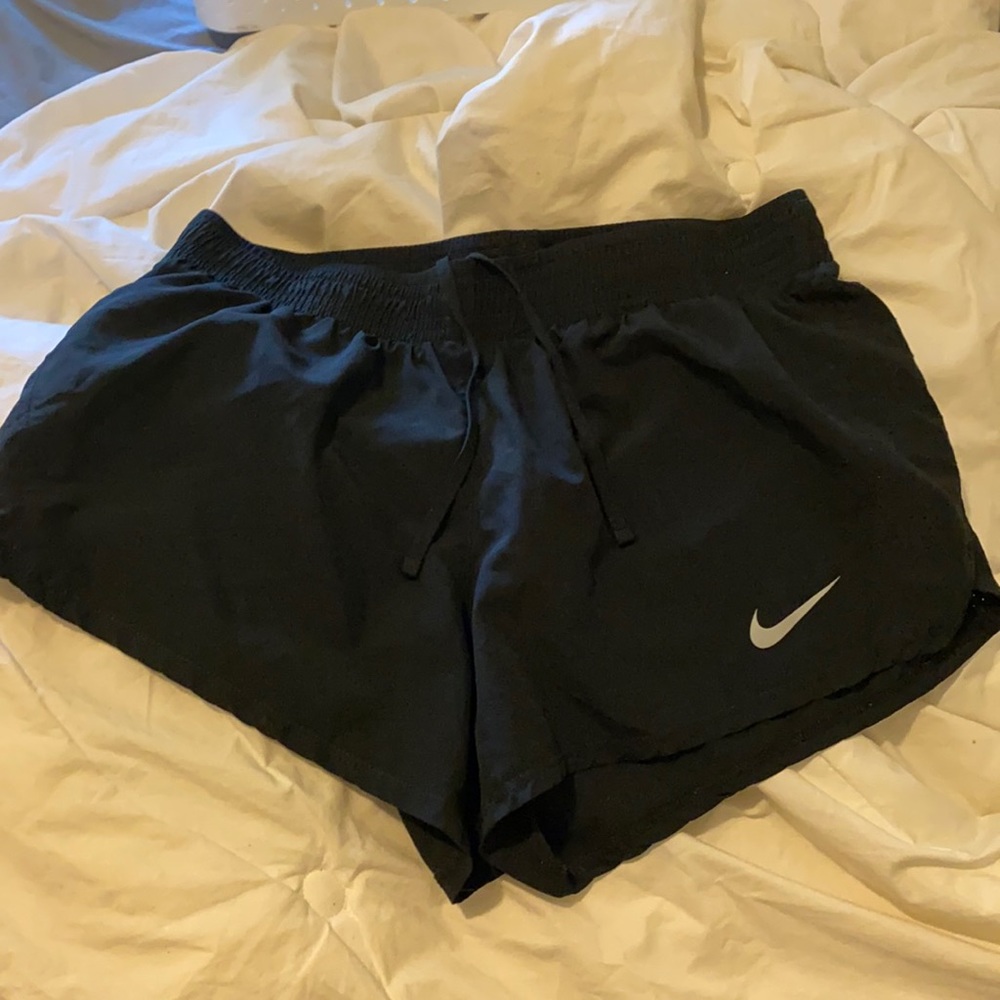 Nike all black running shorts